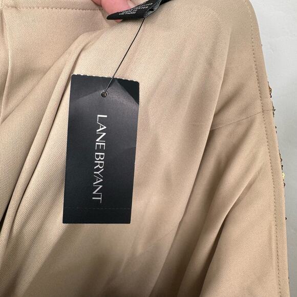 NWT Lane Bryant Sequin Maxi Skirt Gold Metallic Mermaid Vegas Holiday Size 22 - Picture 6 of 10